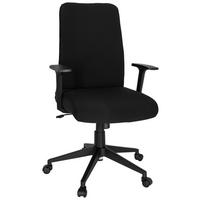 OTOČNÁ STOLIČKA, plochá tkanina, čierna - čierna, Modern, textil/plast (65/120/62cm) - MID.YOU