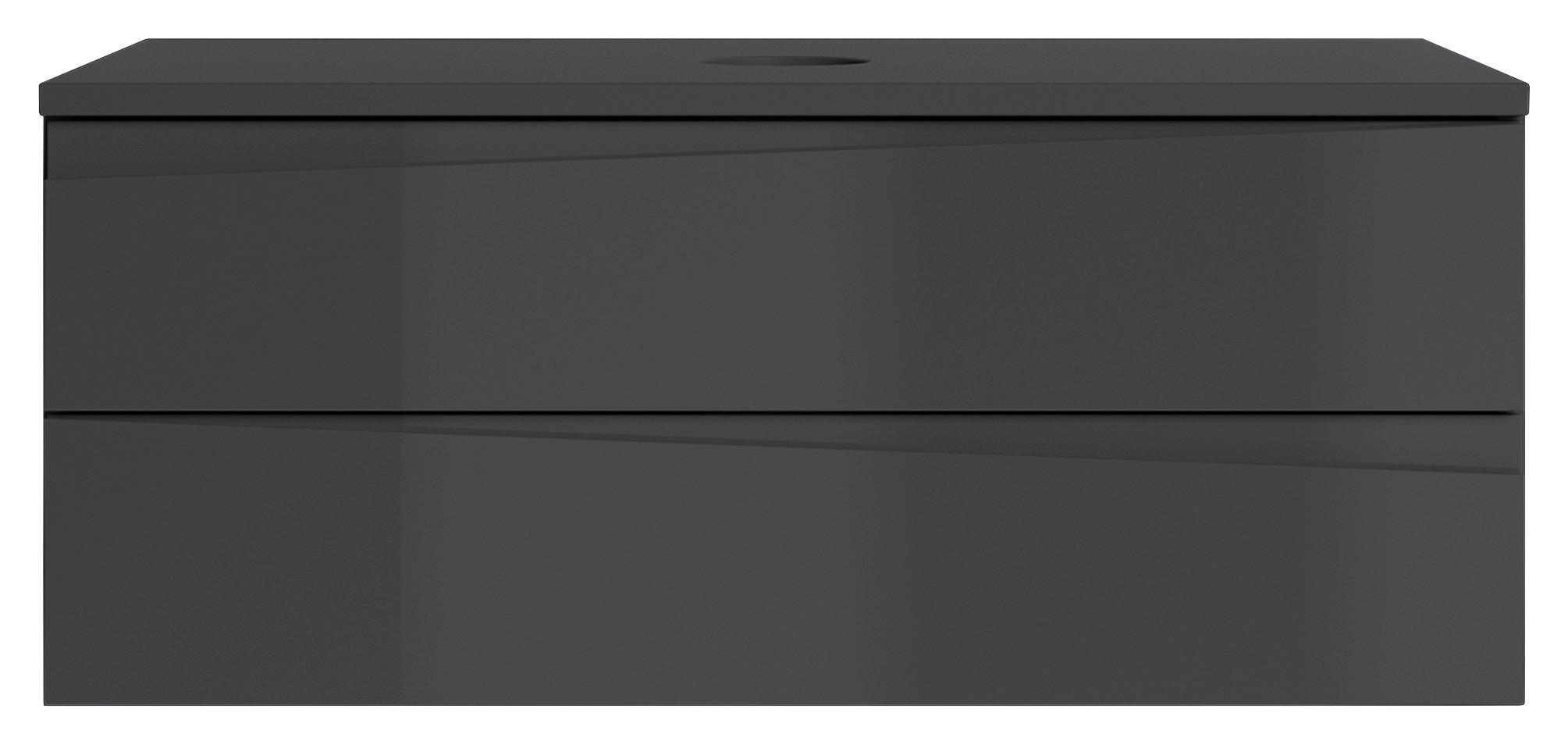 WASCHBECKENUNTERSCHRANK 80/33/47 cm  - Anthrazit, LIFESTYLE, Holzwerkstoff (80/33/47cm) - MID.YOU