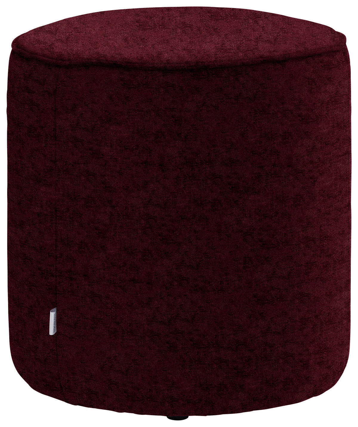 HOCKER in Textil Bordeaux  - Bordeaux, Design, Textil (44/46/44cm) - Belluti