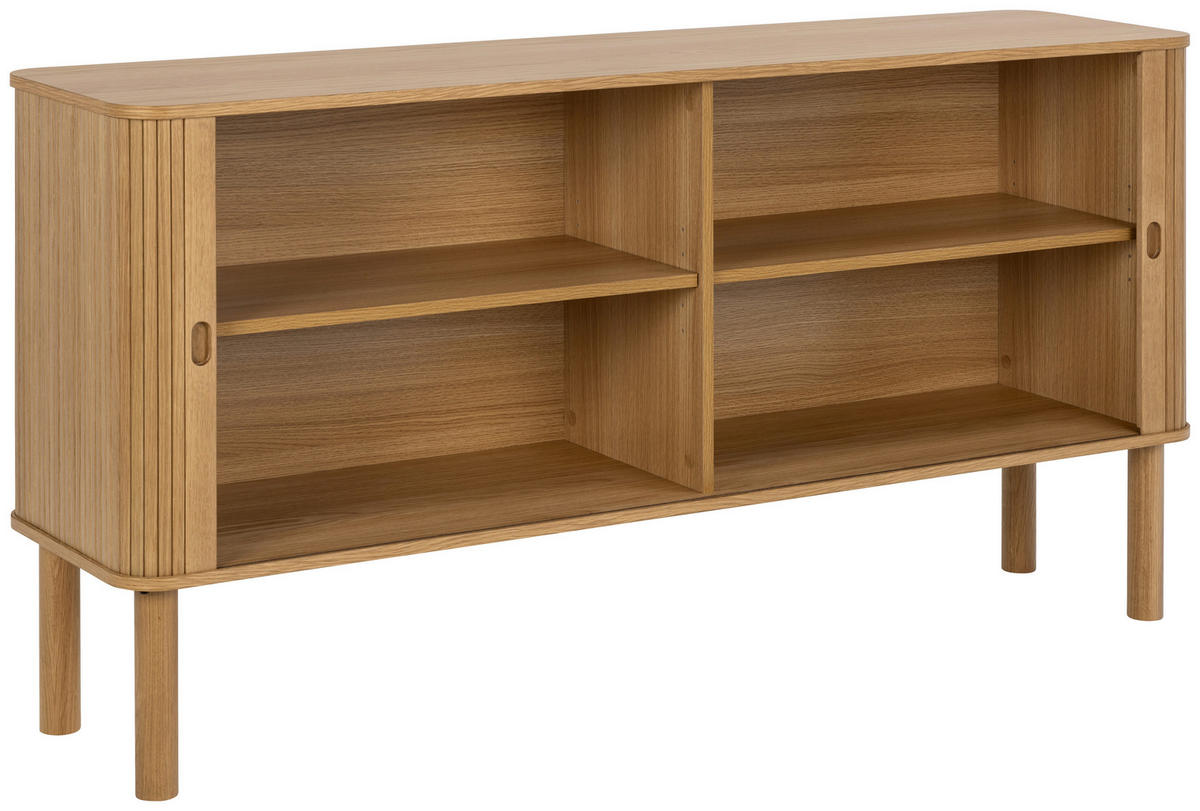 KOMODA, barve hrasta  - barve hrasta, Trend, leseni material (160/80/40cm) - MID.YOU