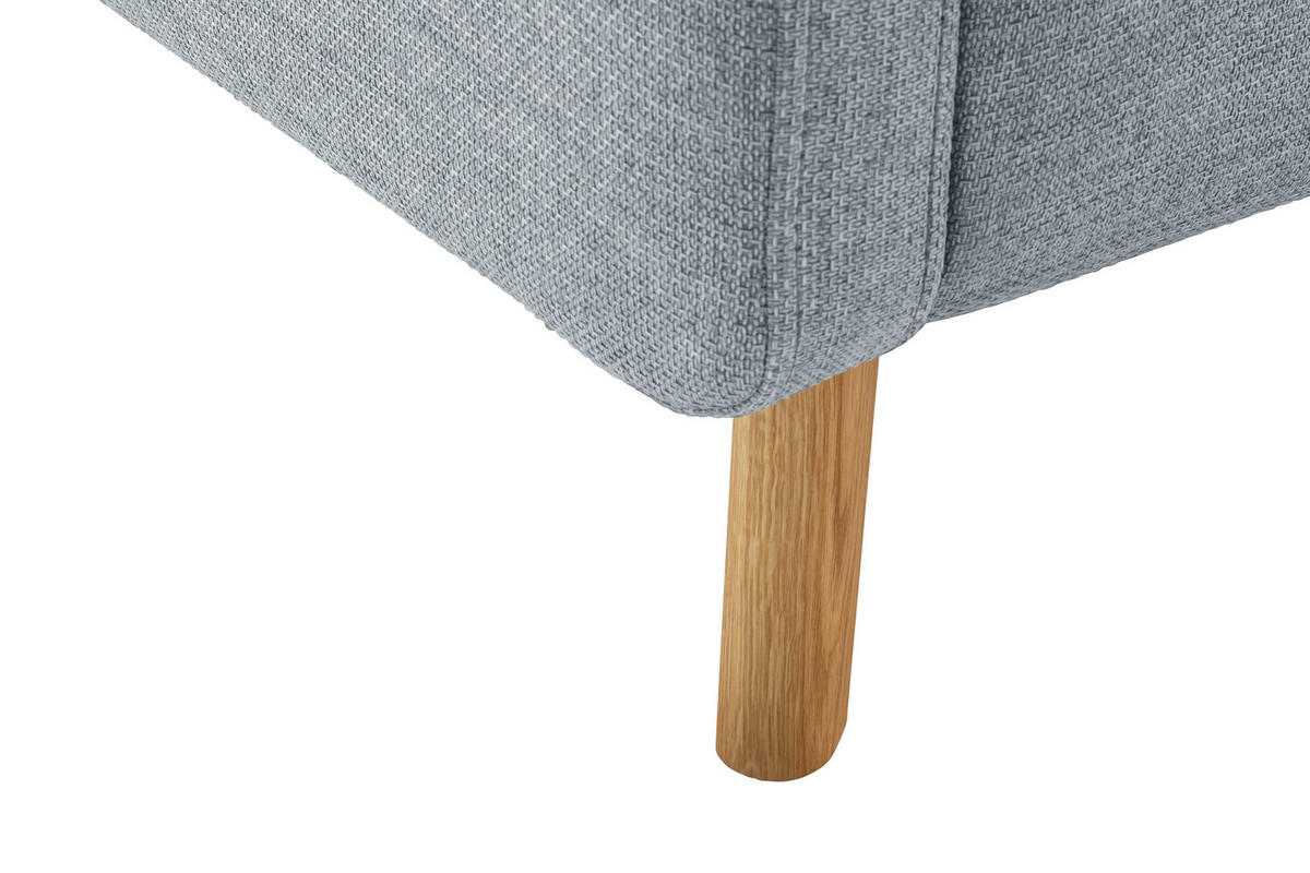 POLSTERBETT 180/200 cm  in Pastellblau  - Pastellblau/Eichefarben, Konventionell, Holz/Textil (180/200cm) - Boxxx