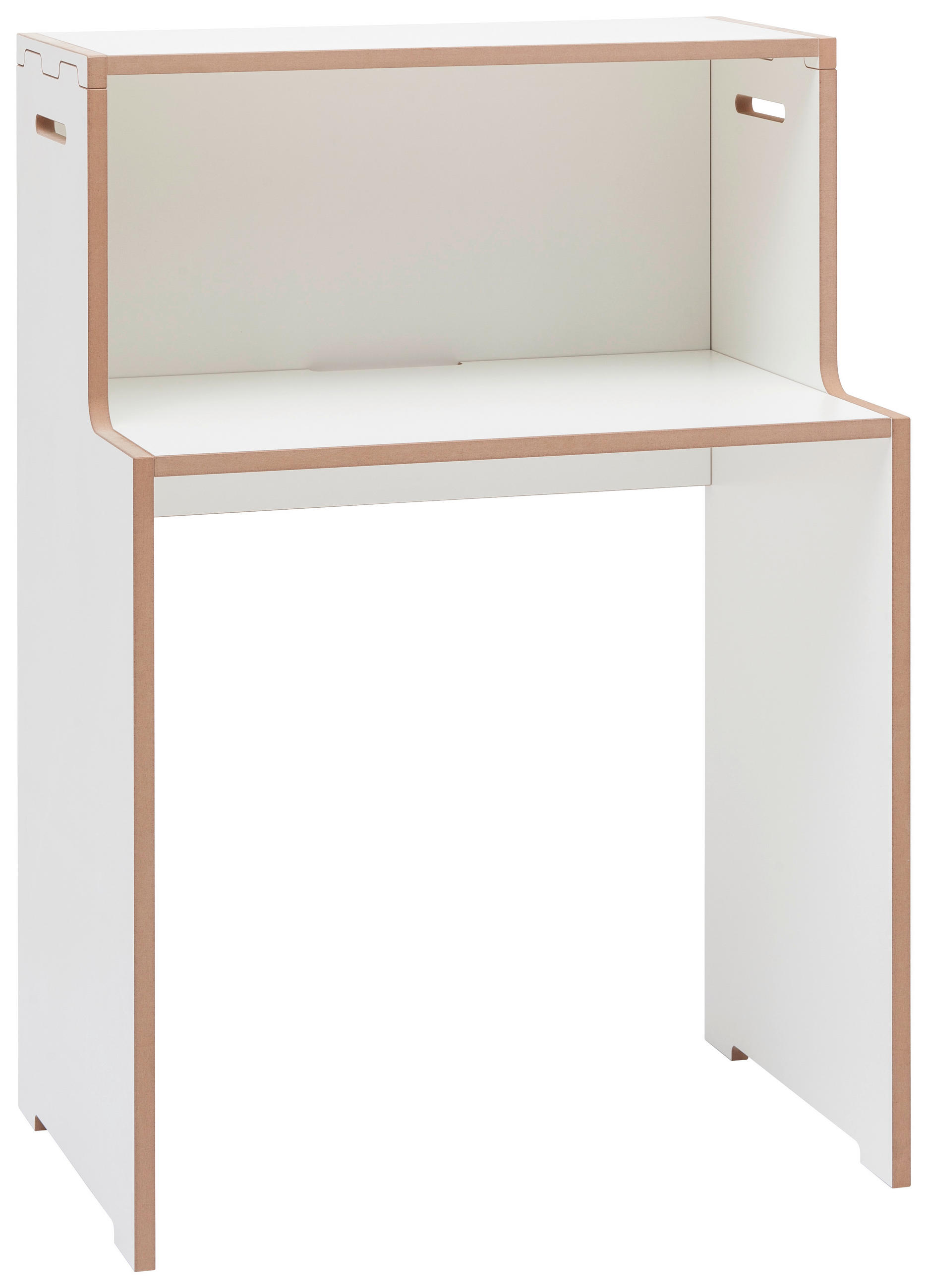 SCHREIBTISCH 76/50/110 cm  in Weiß, Buchefarben  - Buchefarben/Weiß, MODERN, Holzwerkstoff (76/50/110cm) - Tojo