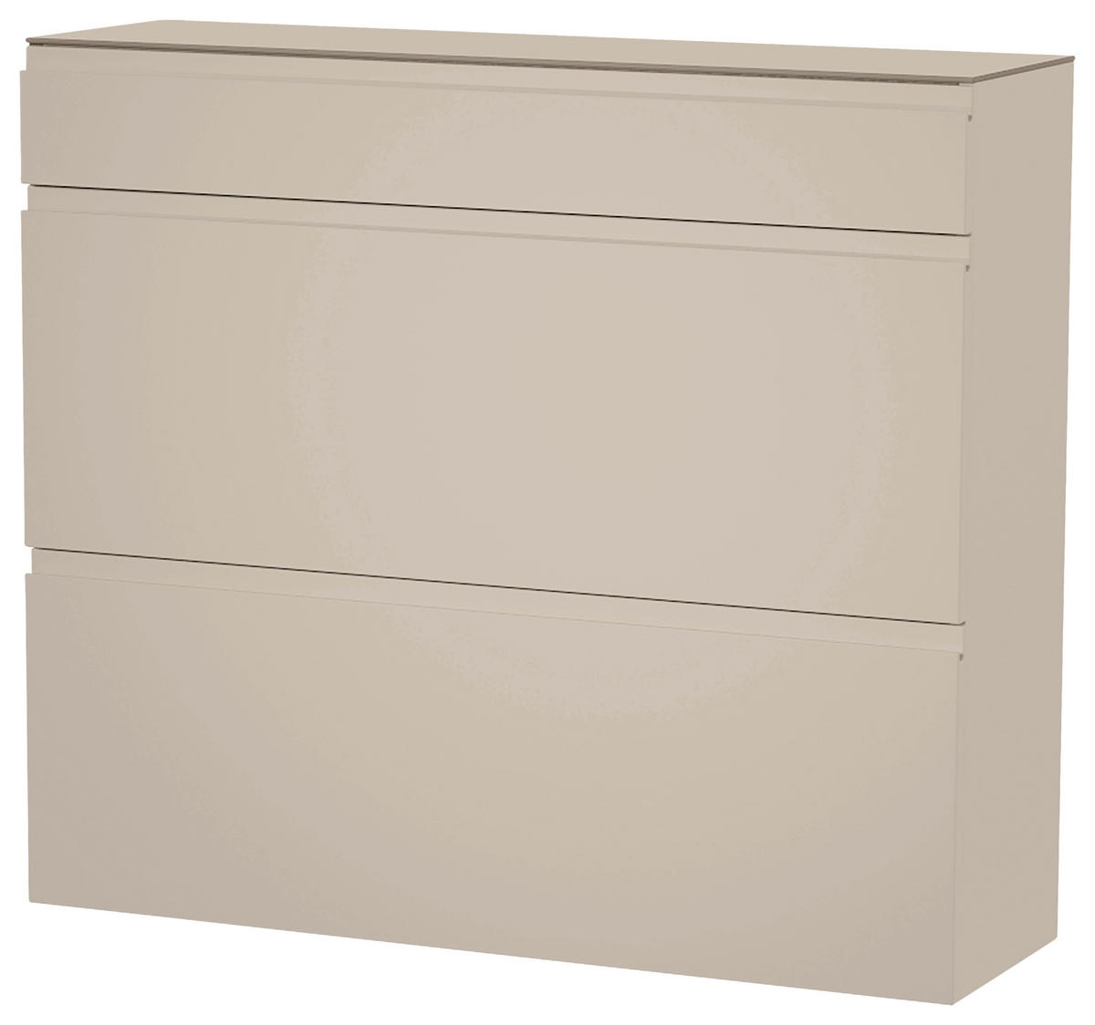 HÄNGESCHUHSCHRANK Taupe  - Taupe, Design, Glas/Holzwerkstoff (110/96/33cm) - Moderano