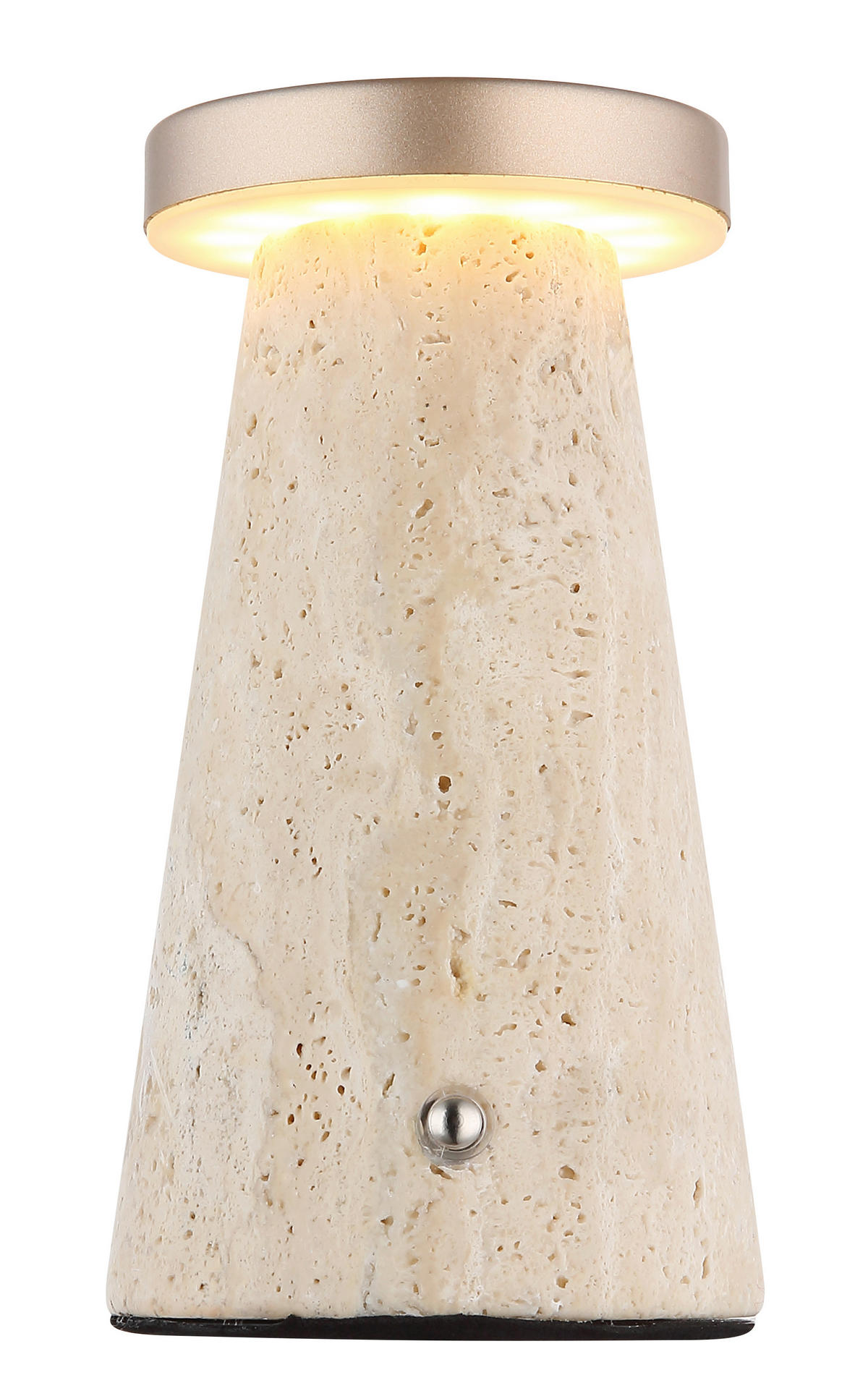 STOLNÍ LAMPA NA BATERIE, dotykový stmívač, 9/16 cm  - šedá/bílá, Design, kov/plast (9/16cm) - Globo