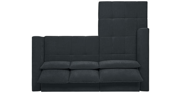 ECKSOFA  in Chenille Dunkelgrau  222/279 cm  - Dunkelgrau/Schwarz, KONVENTIONELL, Kunststoff/Textil (222/279cm) - Hom`in
