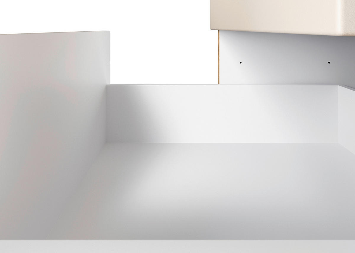 KÜCHENLEERBLOCK Aveiro 280 cm  in Kaschmir, Eiche Wotan  - Kaschmir/Eiche Wotan, Trend, Holzwerkstoff/Metall (280cm) - Held