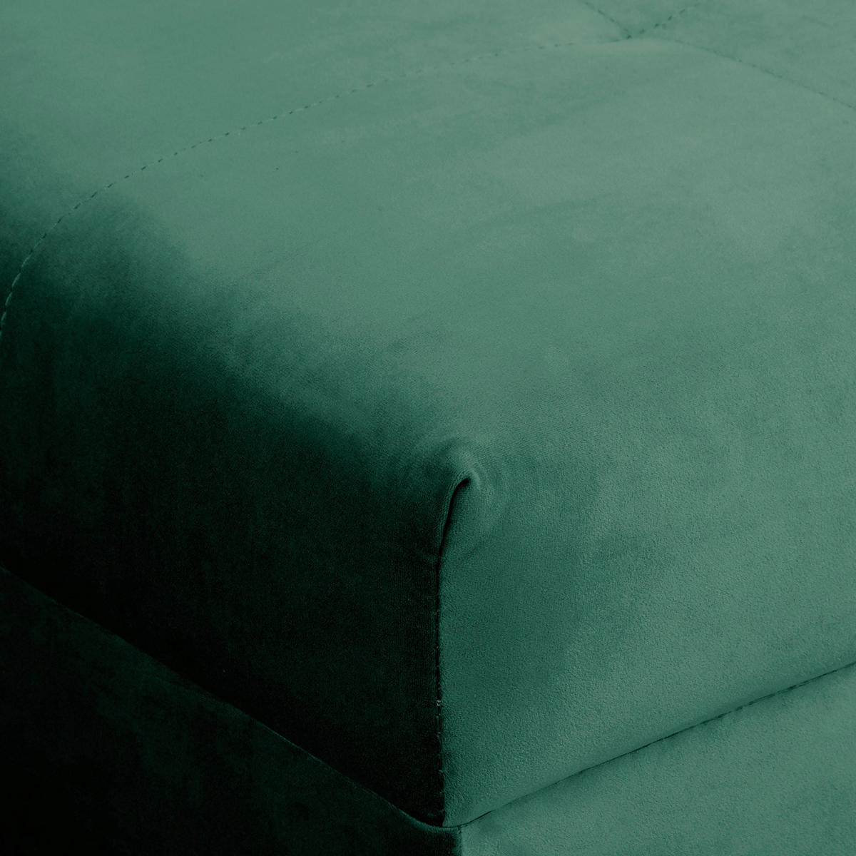 ECKSOFA inkl. Hocker Ariella in Samt Grün  161/231 cm  - Naturfarben/Grün, Design, Holz/Textil (161/231cm) - Livetastic