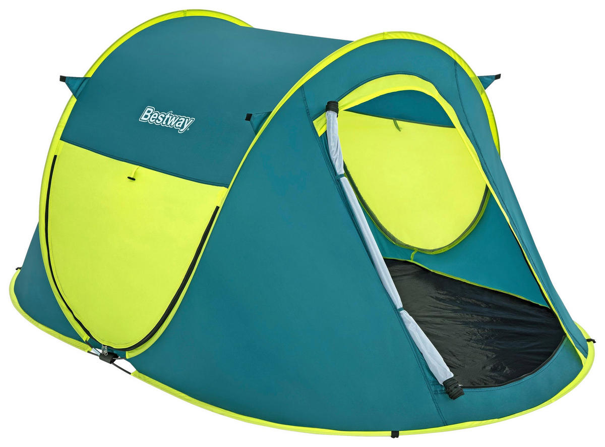 ZELT - Dunkelgrün, KONVENTIONELL, Glas/Kunststoff (235/145/100cm) - Bestway