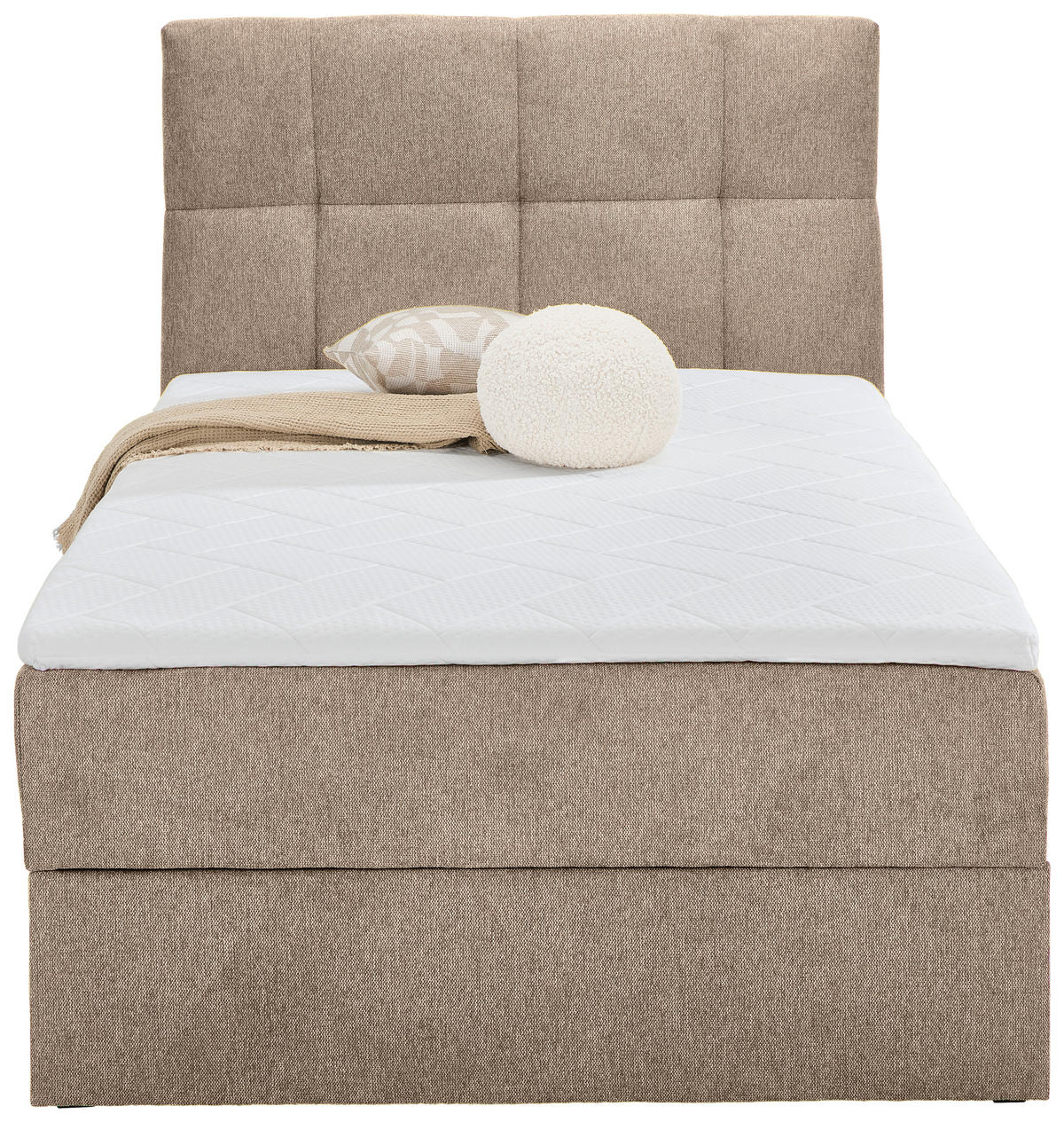 BOXBETT 120/200 cm  in Taupe  - Taupe, KONVENTIONELL, Textil (120/200cm) - Boxxx