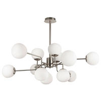 KRONLEUCHTER 110/42,7/50 cm  - Nickelfarben, Basics, Glas/Metall (110/42,7/50cm) - MAYTONI