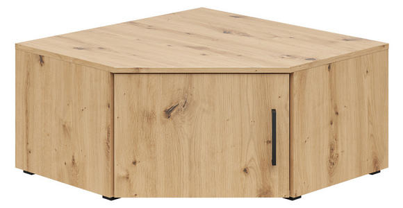 AUFSATZSCHRANK 101/35/79 cm  - Schwarz/Eiche Artisan, MODERN, Holzwerkstoff/Kunststoff (101/35/79cm) - Carryhome