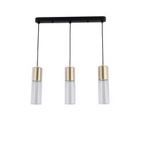 ZÁVESNÉ SVIETIDLO, 50/7/150 cm  - zlatá, Basics, sklo (50/7/150cm)