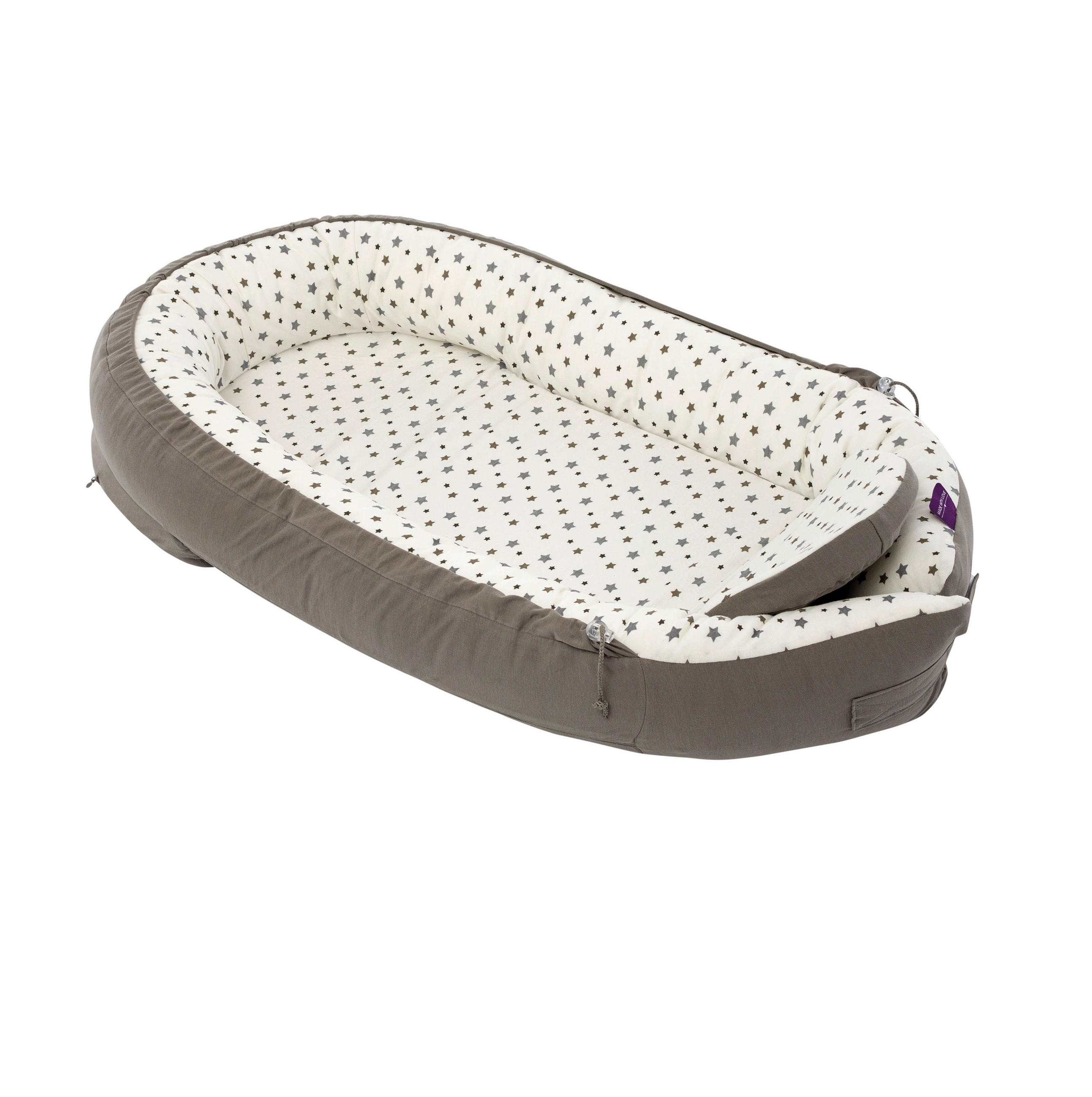 KUSCHELNEST Home Premium  84/47/13 cm   - Dunkelgrau/Weiß, Basics, Textil (84/47/13cm) - Träumeland