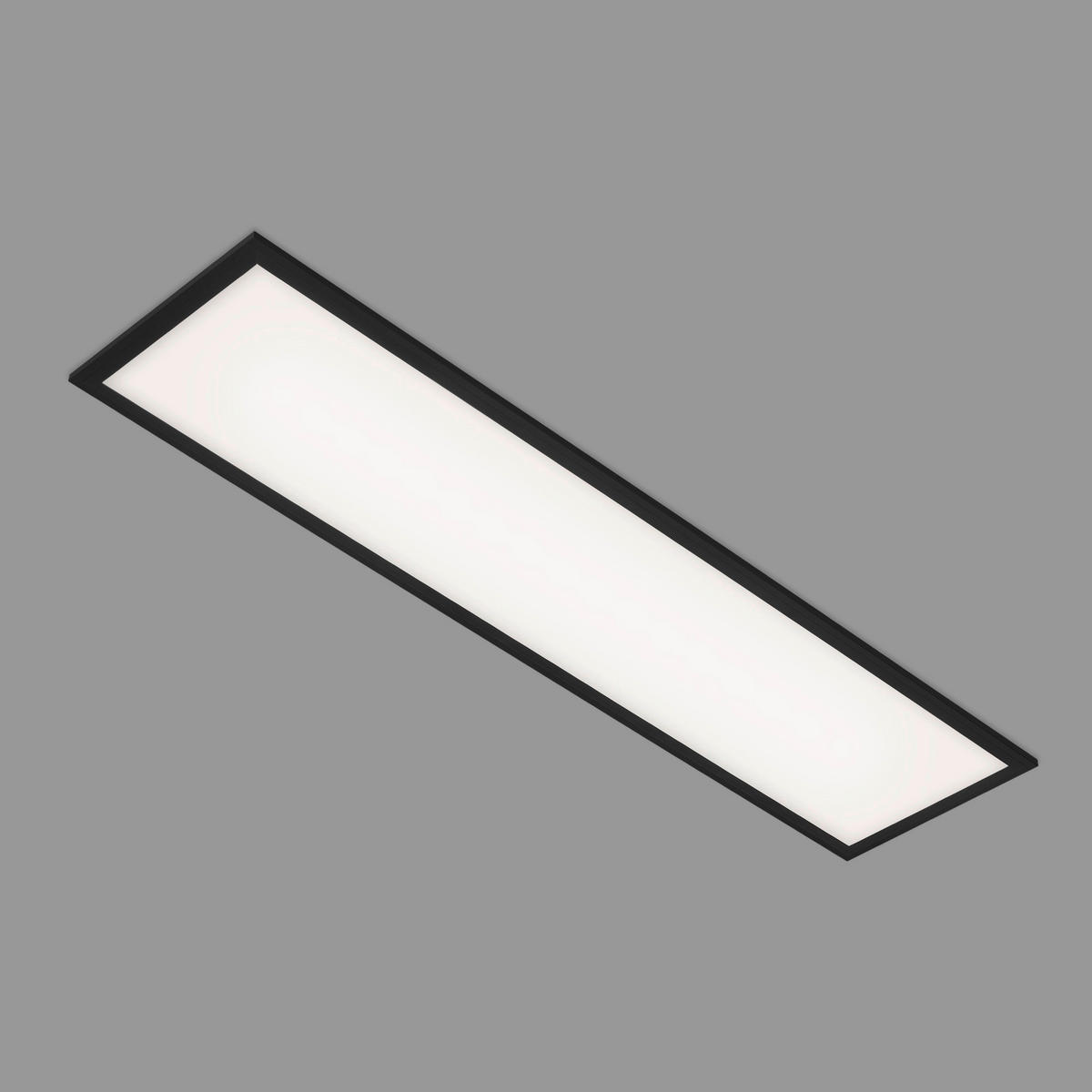 LED-DECKENLEUCHTE 100/25/6 cm   - Schwarz, Design, Kunststoff (100/25/6cm)