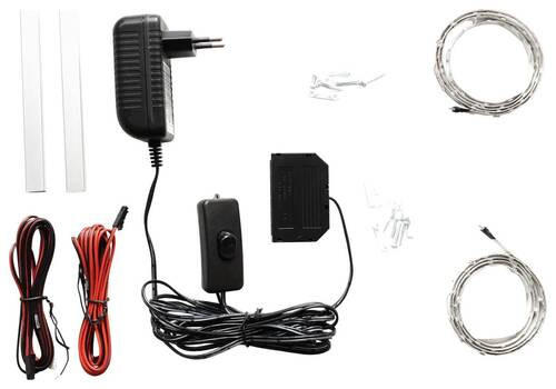 LED-STRIP 100 cm   - Schwarz/Weiß, Design, Kunststoff/Metall (100cm) - Livetastic