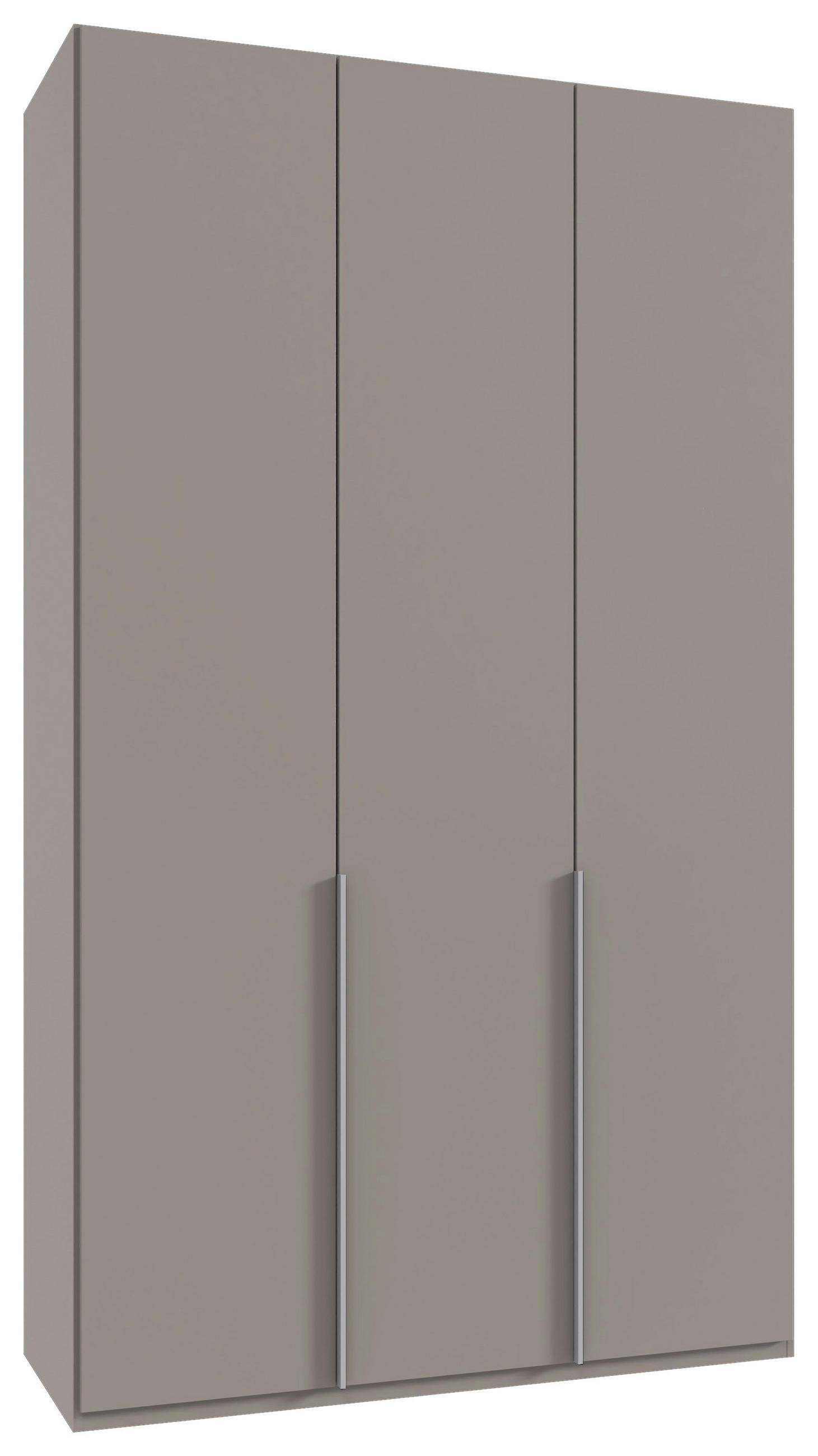 DREHTÜRENSCHRANK in Grau, Sahara  - Alufarben/Grau, Modern, Holzwerkstoff/Metall (135/236/58cm) - MID.YOU