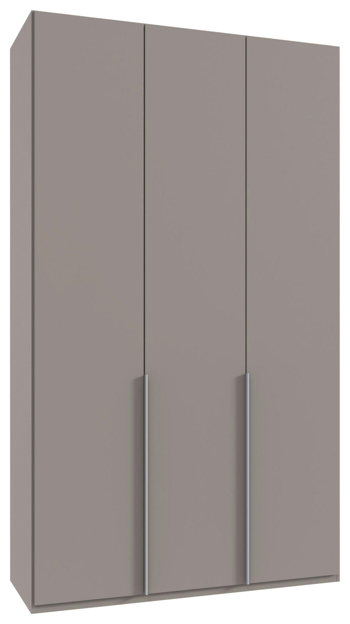 DREHTÜRENSCHRANK in Grau, Sahara  - Alufarben/Grau, Modern, Holzwerkstoff/Metall (135/236/58cm) - MID.YOU
