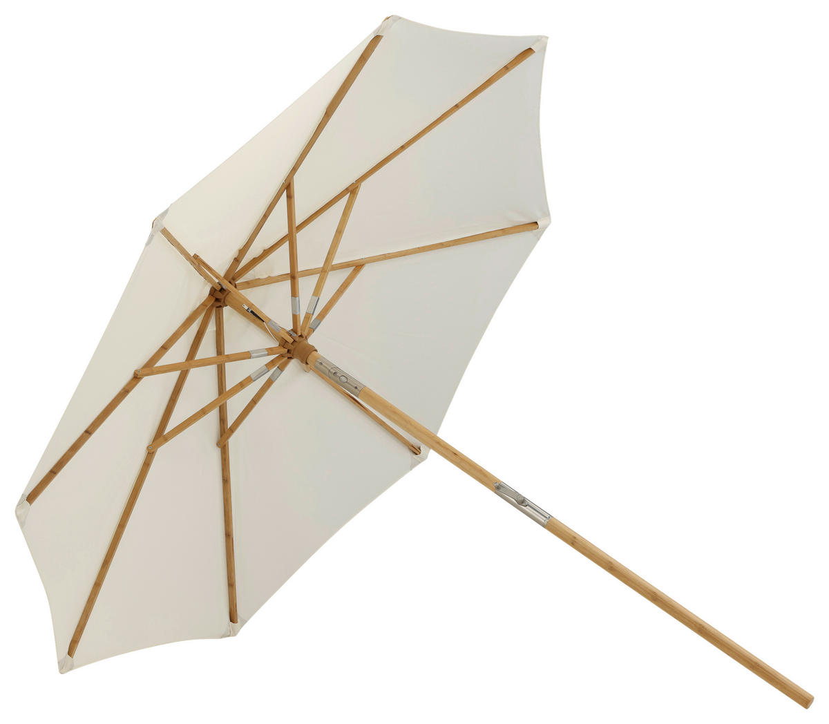SONNENSCHIRM 270 cm  - Weiß, KONVENTIONELL (270/250cm) - Gardenson