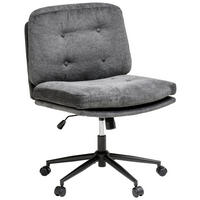 Scaun Rotativ, microfibră, gri - negru/gri, Modern, plastic/lemn (66/90/98/76cm) - MID.YOU