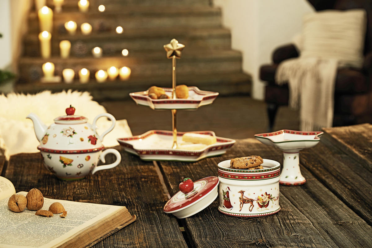 POSODA ZA PIŠKOTE DELIGHT - rdeča/zelena, Basics, keramika (11/12cm) - Villeroy & Boch