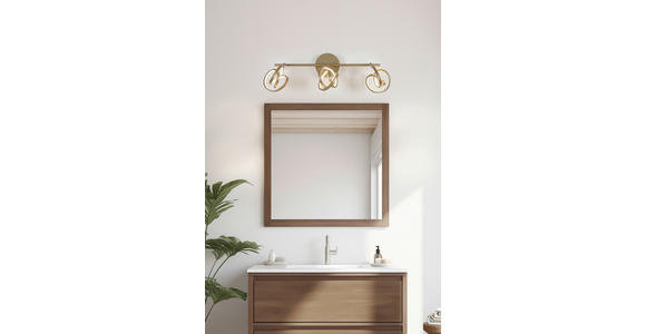 DECKENLEUCHTE    59/12/21,2 cm  - Weiß/Cappuccino, Trend, Kunststoff/Metall (59/12/21,2cm) - Novel