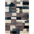 WEBTEPPICH 240/290 cm Astor Grid Grau, Petrol  - Petrol/Grau, Design, Textil (240/290cm) - Novel