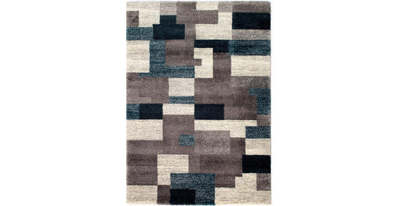 WEBTEPPICH 240/290 cm Astor Grid Grau, Petrol  - Petrol/Grau, Design, Textil (240/290cm) - Novel