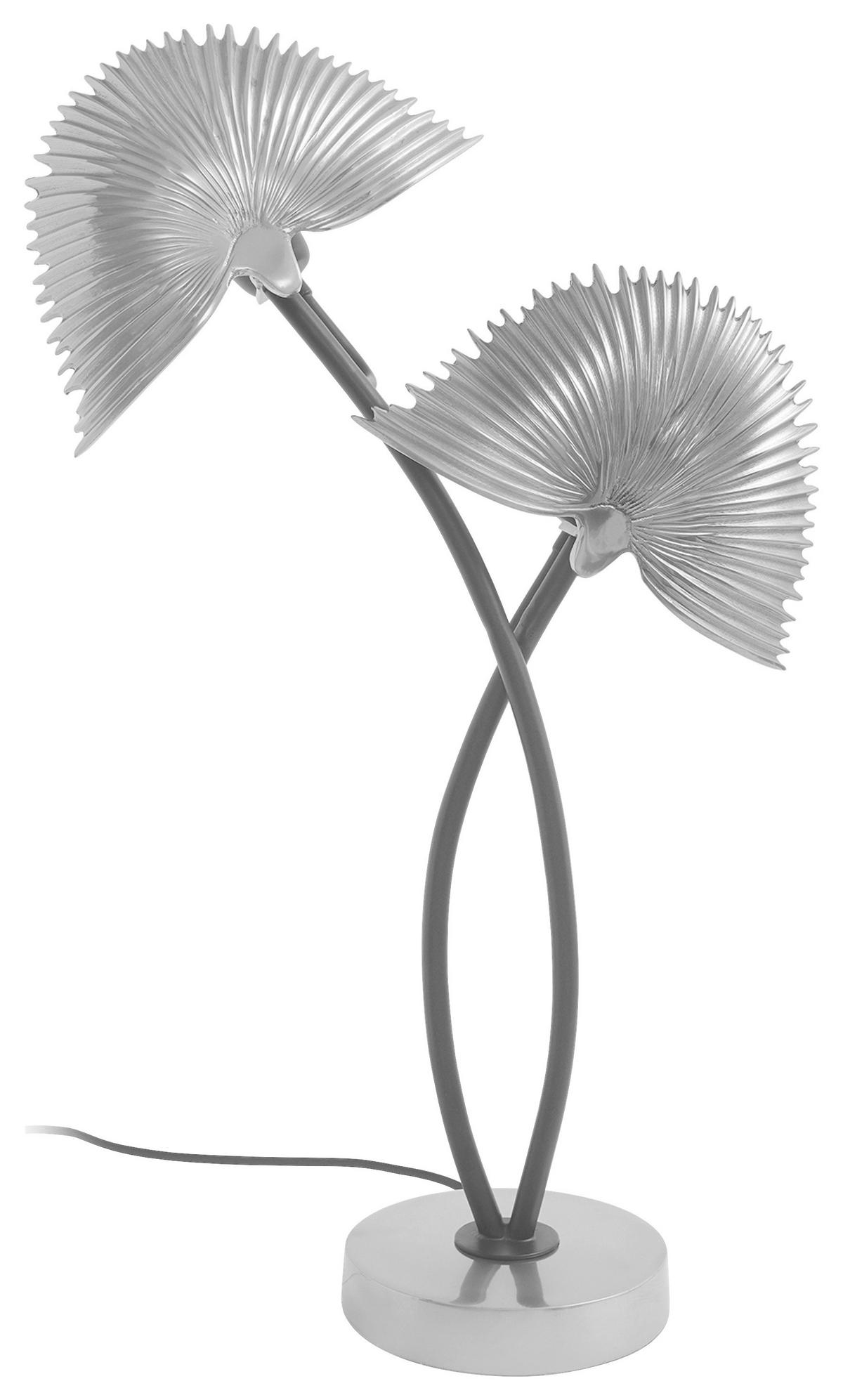 TISCHLEUCHTE 38/16/60 cm   - Silberfarben, Basics, Metall (38/16/60cm) - Kayoom
