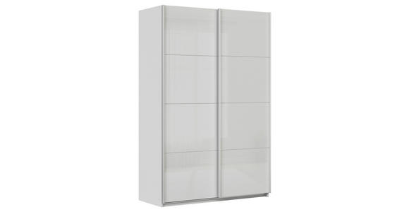 SCHWEBETÜRENSCHRANK  in Seidengrau  - Seidengrau/Alufarben, KONVENTIONELL, Glas/Holzwerkstoff (181/210/62cm) - Xora