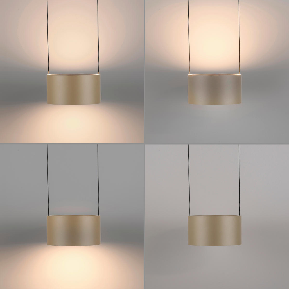 LED-HÄNGELEUCHTE 20/20/180 cm    - Bronzefarben, Basics, Kunststoff/Metall (20/20/180cm) - Paul Neuhaus