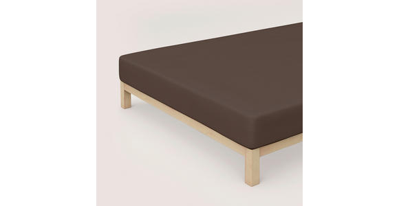 SPANNLEINTUCH 90-100/190-200 cm Jersey  - Braun, Basics, Textil (90-100/190-200cm) - Novel