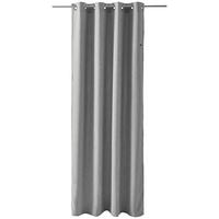 ZÁVĚS S OČKY, neprůsvitné, 140/250 cm - světle šedá, Basics, textil (140/250cm) - Esprit
