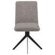 STUHL Webstoff Schwarz, Hellbraun  - Hellbraun/Schwarz, Design, Textil/Metall (46,5/87/64cm) - Voleo