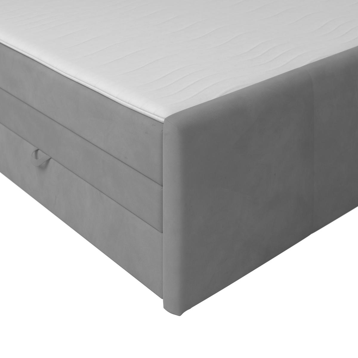 BOXSPRINGBETT 140/200 cm  in Hellgrau  - Hellgrau, Modern, Holz/Kunststoff (140/200cm) - MID.YOU
