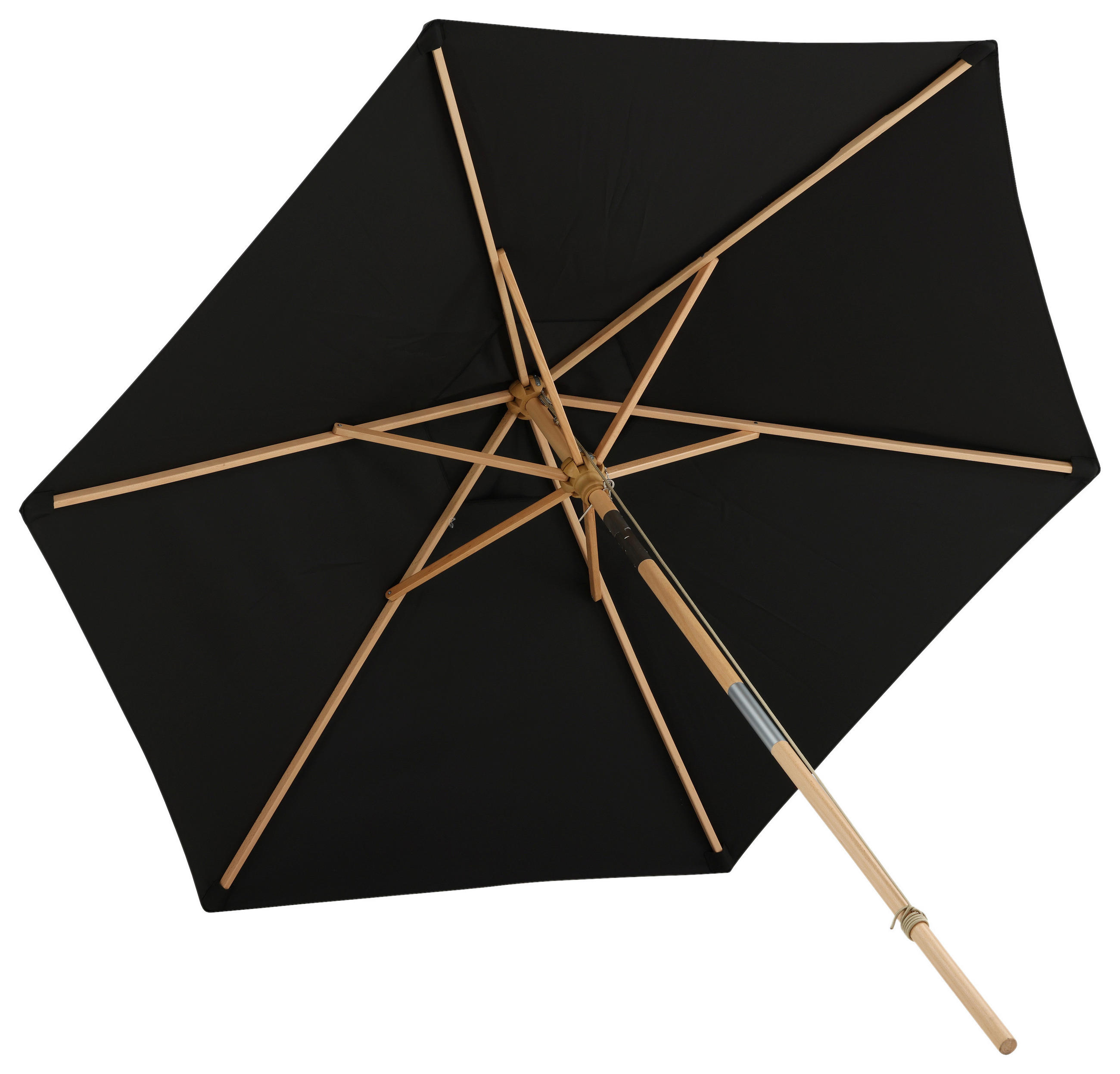 SONNENSCHIRM 250 cm  - Schwarz, KONVENTIONELL (250/232cm) - Gardenson