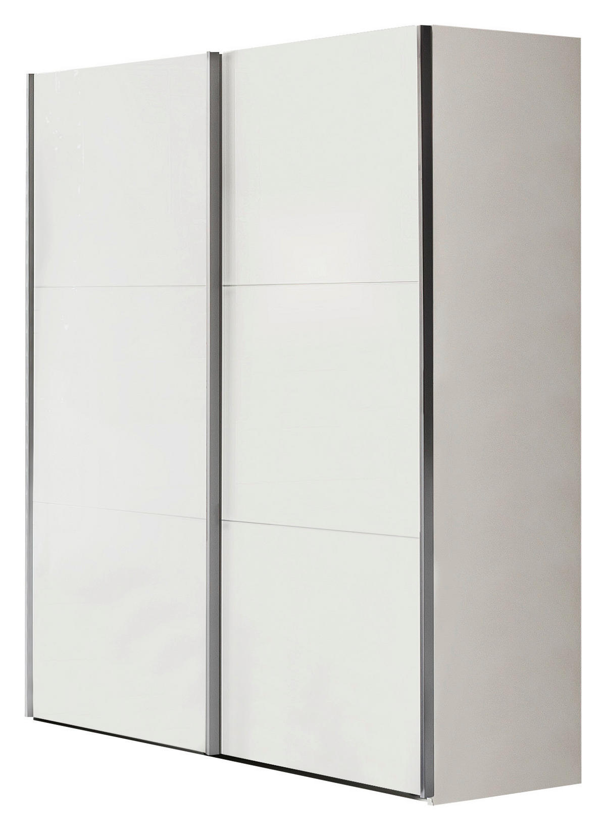SCHWEBETÜRENSCHRANK in Weiss  - Weiss, Konventionell, Holzwerkstoff/Metall (150,8/222,6/63,3cm) - Xora