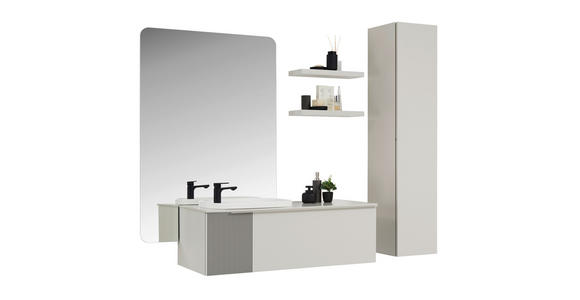 BADEZIMMER in 120 cm - Naturfarben, Design, Glas/Holzwerkstoff (120cm) - Dieter Knoll