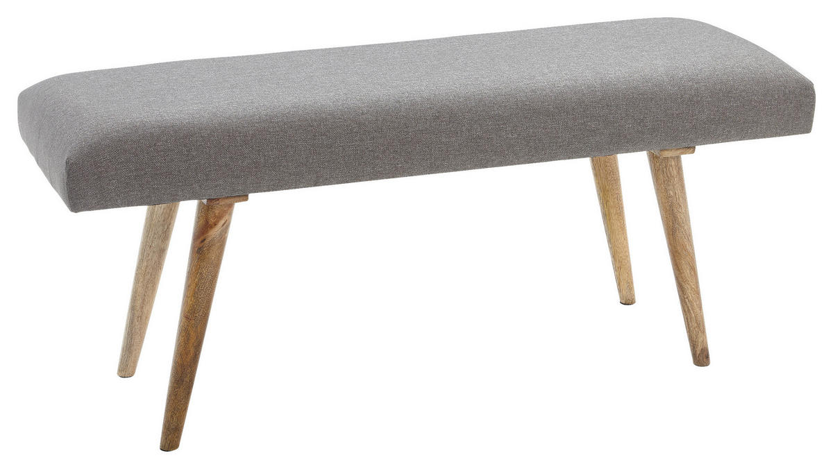 KLOP BREZ NASLONA, tekstil siva  - siva/naravne barve, Natur, tekstil/les (117/51/38cm) - MID.YOU