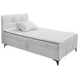 BOXBETT 120/200 cm  in Hellgrau  - Hellgrau, Basics, Holzwerkstoff/Textil (120/200cm) - Xora