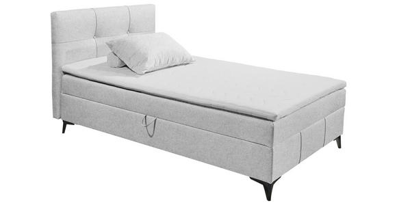 BOXBETT 120/200 cm  in Hellgrau  - Hellgrau, Basics, Holzwerkstoff/Textil (120/200cm) - Xora