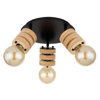 STRAHLER 28/17,5 cm   - Schwarz/Braun, Design, Holzwerkstoff/Metall (28/17,5cm) - Globo
