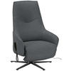 RELAXSESSEL in Textil Grau  - Anthrazit/Grau, Design, Textil/Metall (70/112/85cm) - Himolla