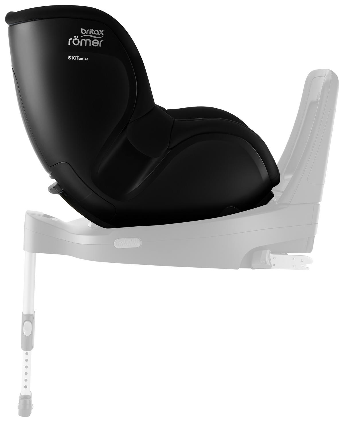 REBOARDER-KINDERSITZ Dualfix 5Z  - Schwarz, Basics, Textil (44/48/74cm) - Britax Römer