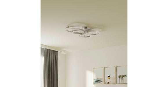 LED-DECKENLEUCHTE 100/56/22 cm   - Cappuccino, Design, Kunststoff/Metall (100/56/22cm) - Novel