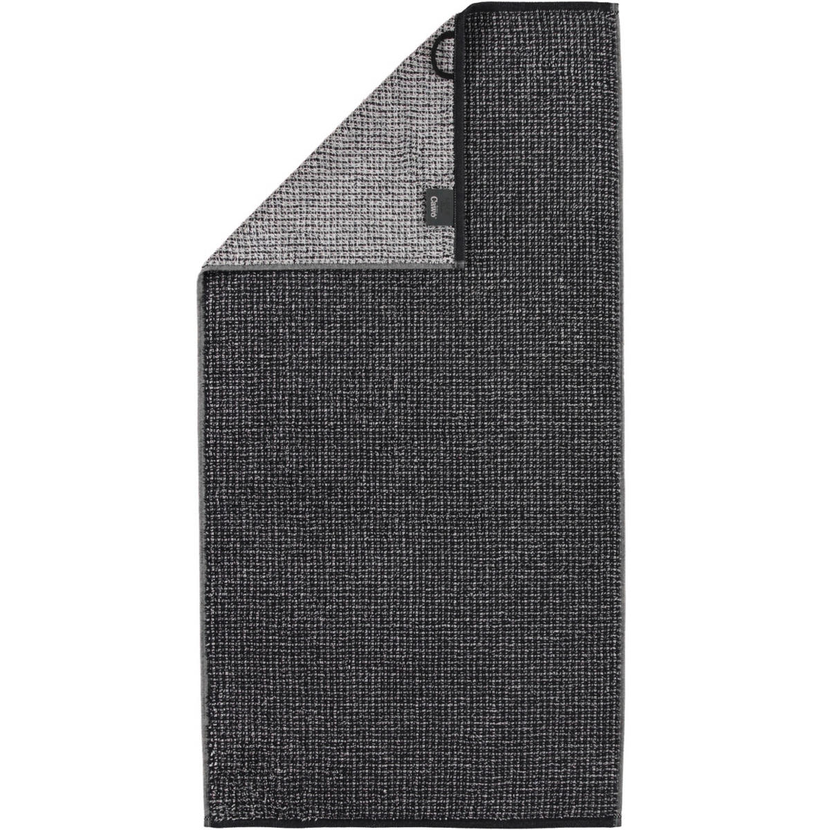 HANDTUCH ALLOVER, SCHWARZ 50/100 cm Schwarz  - Schwarz, Basics, Textil (50/100cm) - Cawoe