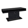 COUCHTISCH in Metall, Holzwerkstoff  - Schwarz/Eiche Artisan, Design, Holzwerkstoff/Metall (110/58-77/60cm) - MID.YOU