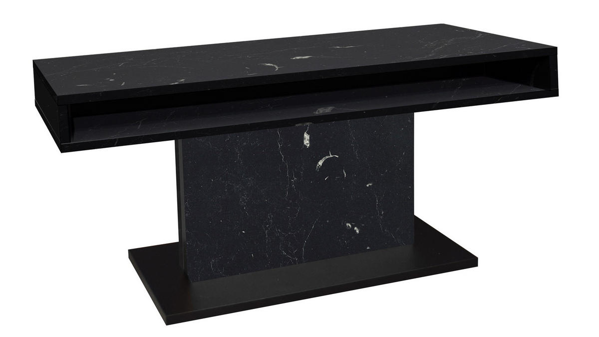 COUCHTISCH Lift Couchtisch rechteckig Schwarz  - Schwarz/Eiche Artisan, Design, Holzwerkstoff/Metall (110/58-77/60cm) - MID.YOU