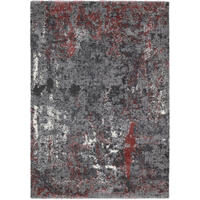 LÄUFER 80/300 cm Timeline Quantum  - Hellrot/Grau, Design, Textil (80/300cm) - Novel