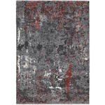 VINTAGE-TEPPICH 65/130 cm Timeline Quantum Grau, Hellrot  - Hellrot/Grau, Design, Textil (65/130cm) - Novel