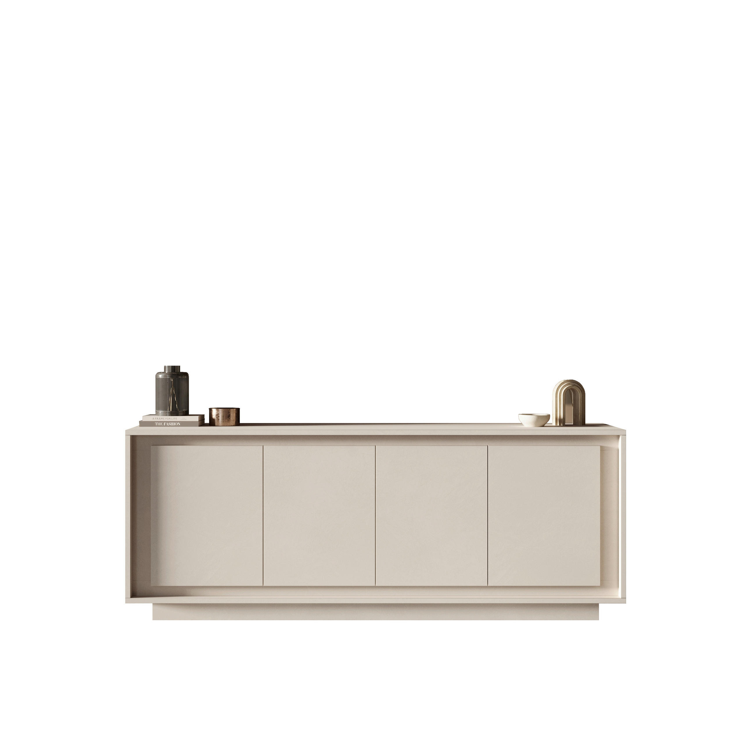 E-shop MID.YOU ŠIROKÁ KOMODA, kašmírová, 207/80/50 cm